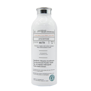 Unscented, Fragrance Free natural body & baby powder