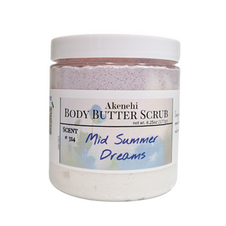 Mid summer dreams body scrub is packed with nourishing ingredients for a spa like experience